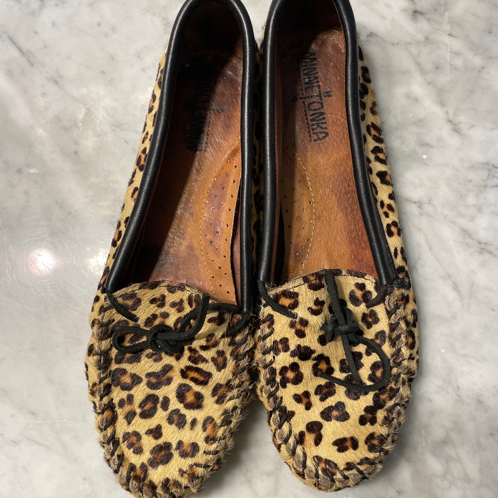 Minnie Tonka Cheetah Print Moccasins